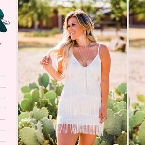 Showstopper Fringe Mini Dress XL